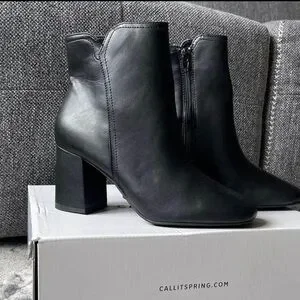 Call It Spring | Shoes | Call It Spring Black Ankle Bootssize Us 65 Eur ...